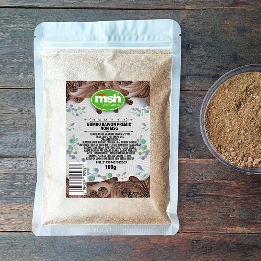 produk MSH Bumbu Rawon Premix Non MSG (shopee.co.id/MSH Official Shop)