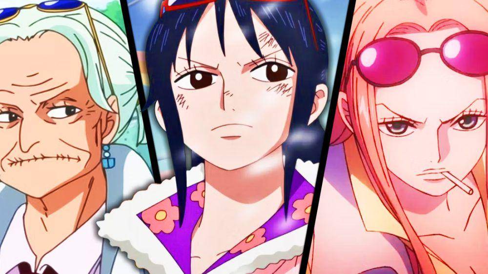 Tsuru, Tashigi, dan Hina karakter One Piece (dok. Eiichiro Oda, Toei Animation/One Piece)