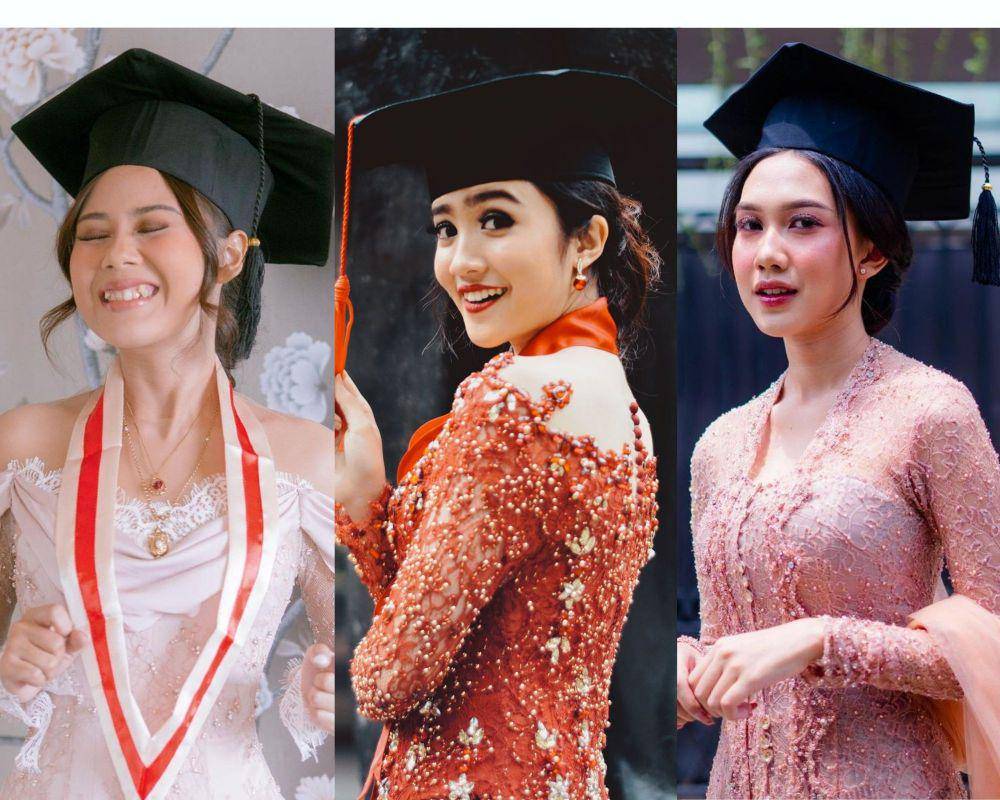 Inspirasi makeup wisuda ala artis (Instagram.com/cakecaine | Instagram.com/febbyrastanty | Instagram.com/raissarmdhn)