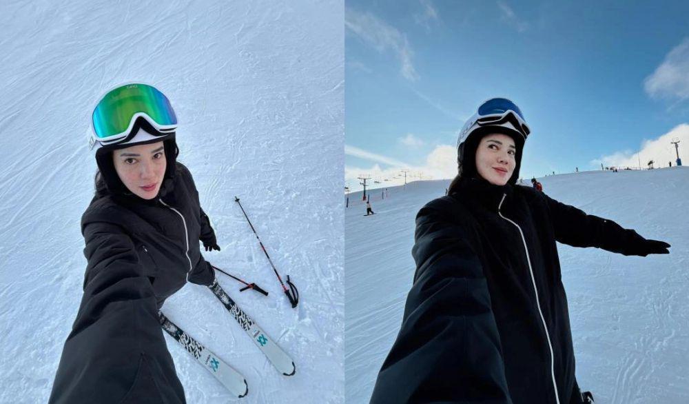 7 Potret Alice Norin Main Ski di Gunung Hotham, Australia