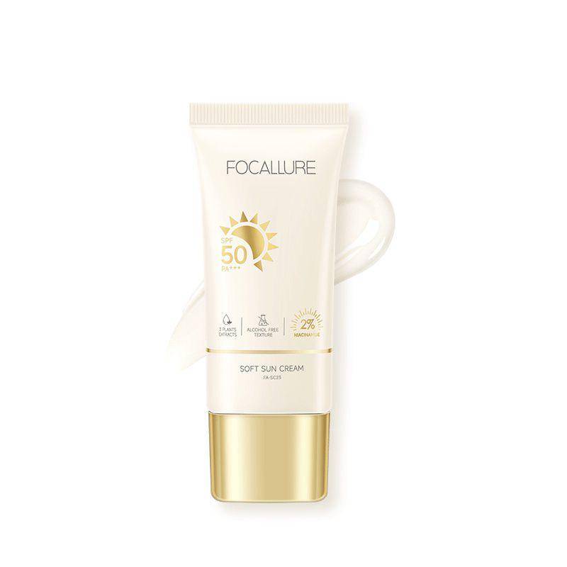 FOCALLURE Sunscreen Gel SPF 50 PA+++ (shopee.co.id/Focallure Official Shop)