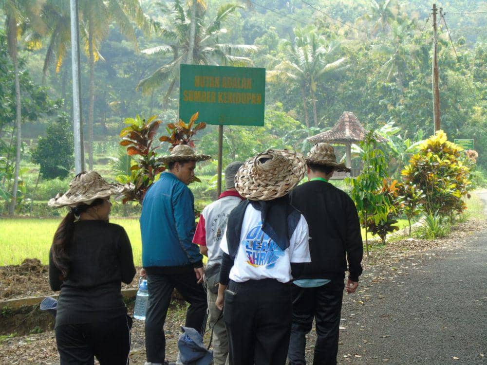 Tim Program Kreativitas Mahasiswa Riset Sosial Humaniora (PKM-RSH) IPB University saat eksplore di Hutan Wonosadi. (IDN Times/Istimewa) saat eksplore di Hutan Wonosadi (Dok. PKM-RSH IPB University)