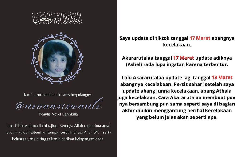 Kronologi Kasus Penulis Nova vs Aru, Tagar #JusticeforNova Trending