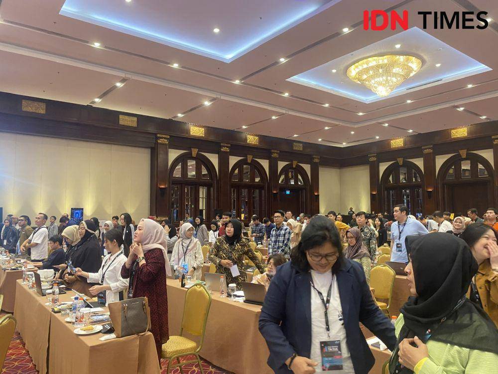 Peserta kelas bisnis UMKM Maju Bareng TikTok 2024. (IDN Times/Vadhia Lidyana)