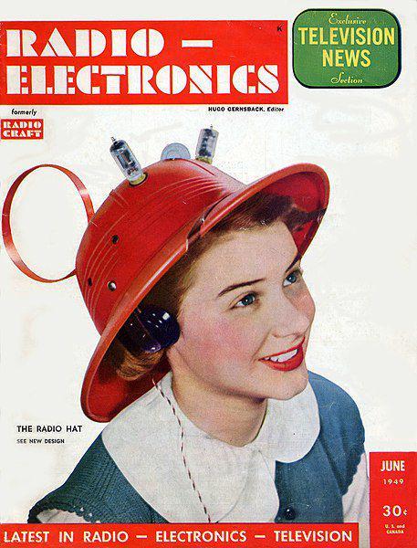 Iklan topi radio tahun 1949 (commons.wikimedia.org/Avery Slack)