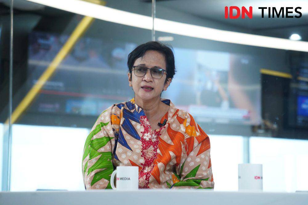 Brigjen Pol Dr. dr. Sumy Hastry Purwanti, Ahli Forensik Polri, dalam acara Ngobrol Seru "Perjalanan Brigjen Hastry Mengungkap Misteri Kematian Tersulit" by IDN Times pada Rabu (17/7/2024). (IDN Times/Fauzan)