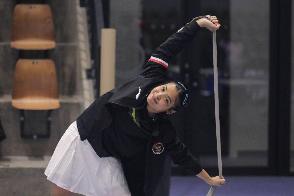 Gregoria Mariska Tunjung saat pemusatan Latihan (TC) jelang Olimpiade 2024 Paris (dok. PP PBSI)