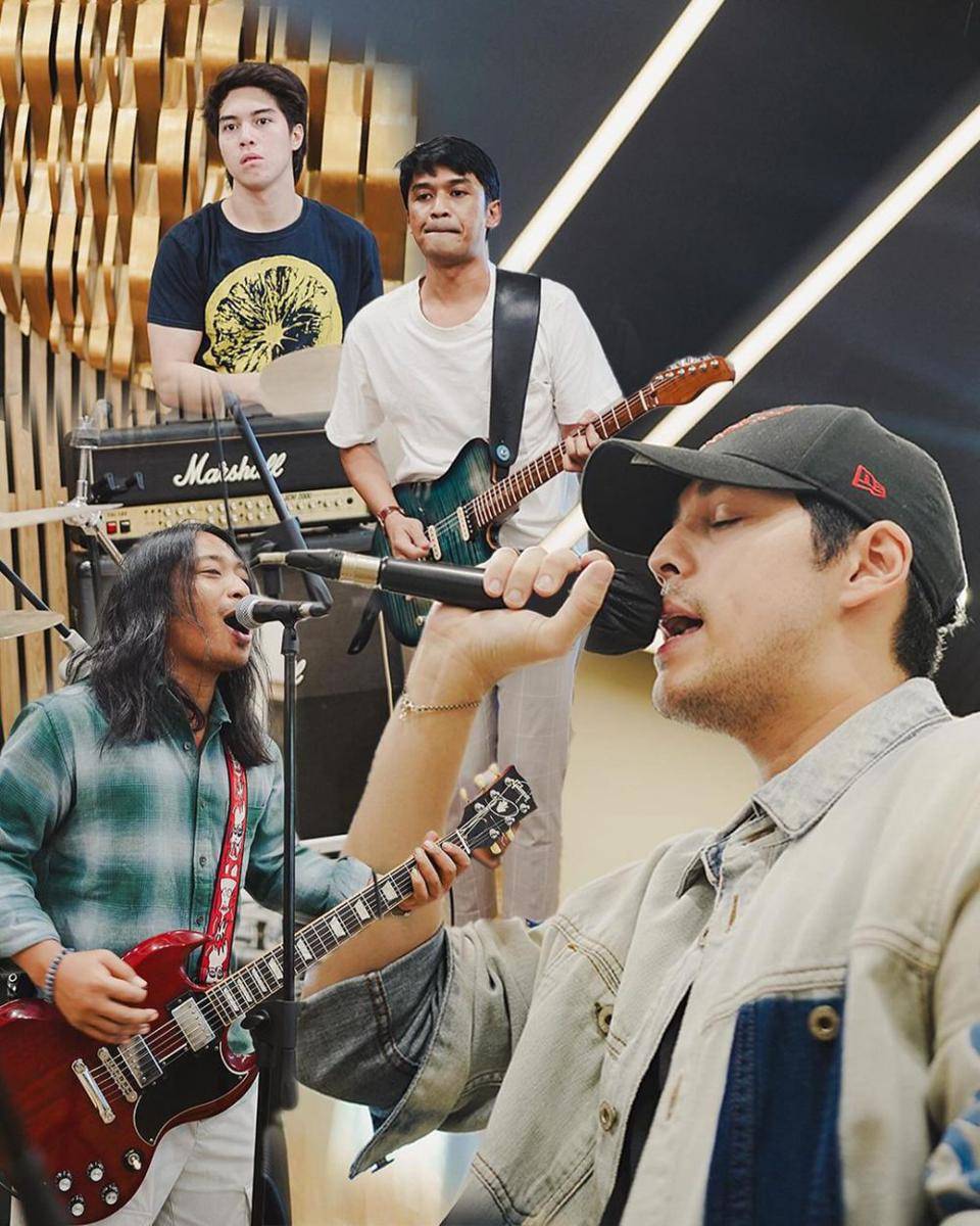 potret El Rumi ngeband bareng Maxime Bouttier, Praz Teguh, dan Dicky Difie (instagram.com/elelrumi)
