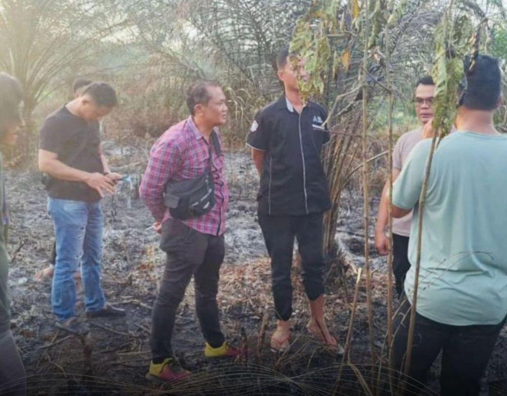 Seorang Kakek di Muratara Tewas di Kebun Sawit Terbakar