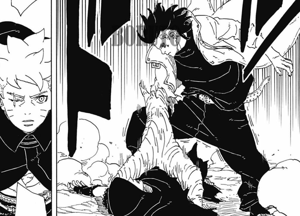 Pose Keren Boruto dan Kawaki di Boruto TBV Chapter 12