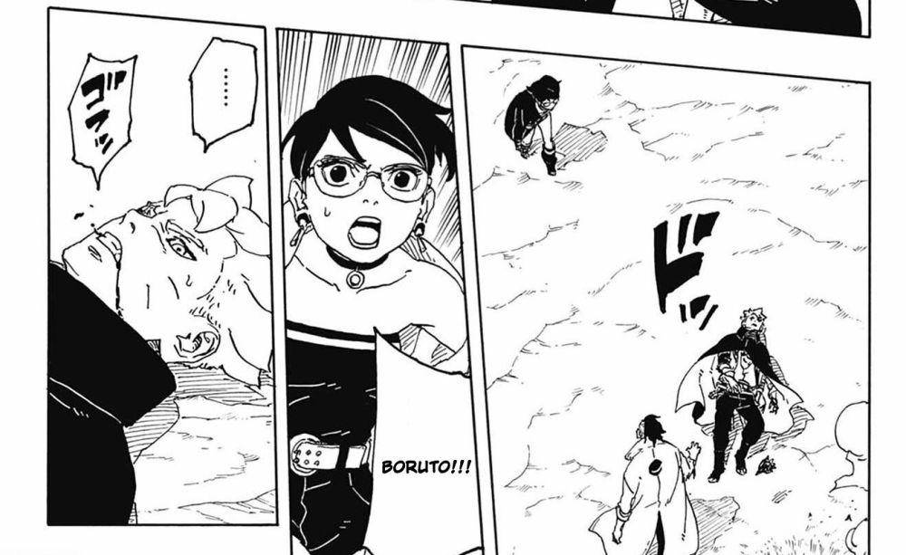 Boruto yang sekarat. x.com/vianimeano