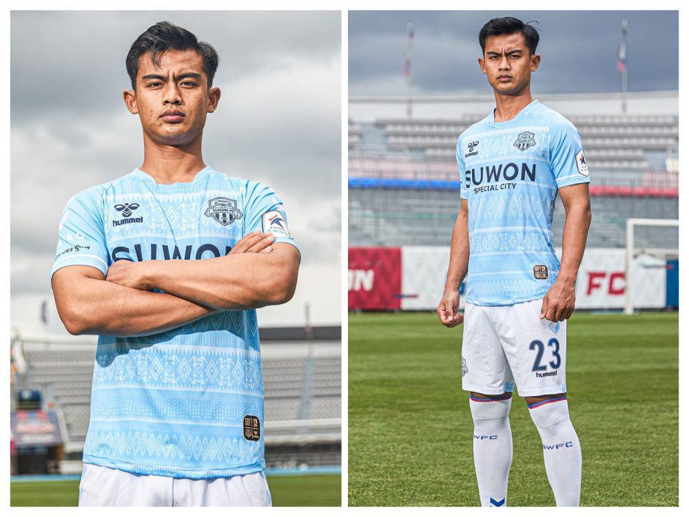 9 Potret Pratama Arhan Jadi Model Jersey Ketiga Suwon FC, Keren!