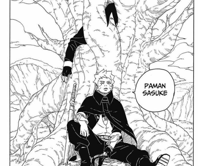 Prediksi Sasuke Uchiha bebas dari cengkeraman pohon dewa/komiku.id