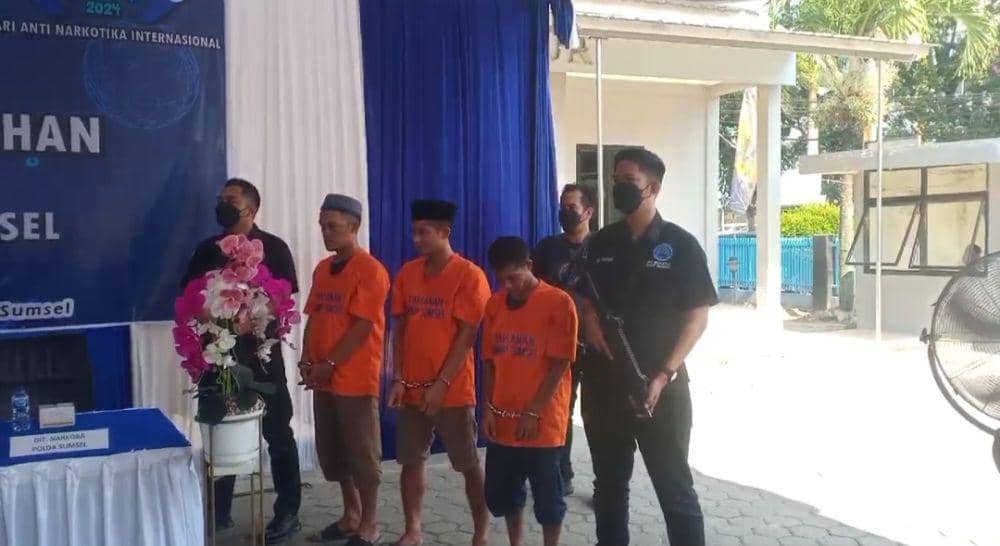 BNN Sumsel Ungkap Gudang Sabu di Samping Kantor Kejati Sumsel