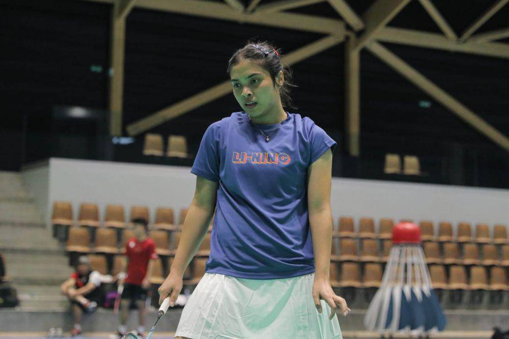 Gregoria Mariska Tunjung dalam sesi pemusatan latihan (tc) di Chambly, Prancis (dok. PP PBSI)