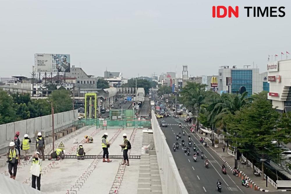 Besok, LRT Jakarta Fase 1B Velodrome-Ramangun Uji Coba Jalur
