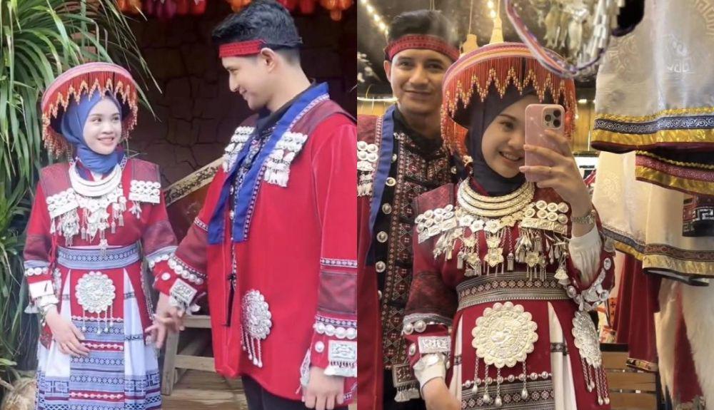 7 Momen Chand Kelvin Pakai Baju Tradisional Vietnam di Cat Cat Village
