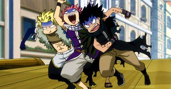 Para Dragon Slayer mabuk saat perlombaan ( Dok. A-1 Pictures / Fairy Tail)