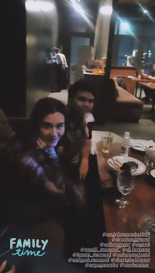kumpul keluarga Aaliyah Massaid (Instagram.com/angelinasondakh09)