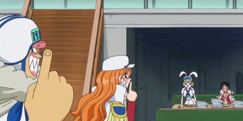 cuplikan Luffy menyusup ke markas Marinir (dok. Eiichiro Oda, Toei Animation/One Piece)
