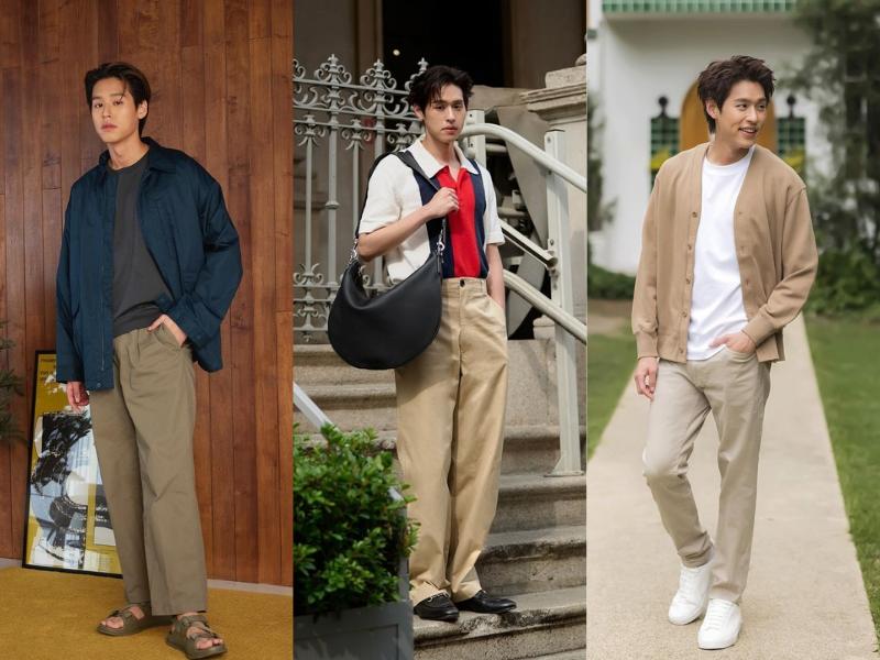 8 Padu Padan Long Pants Cokelat ala Billkin Putthipong, Classy!