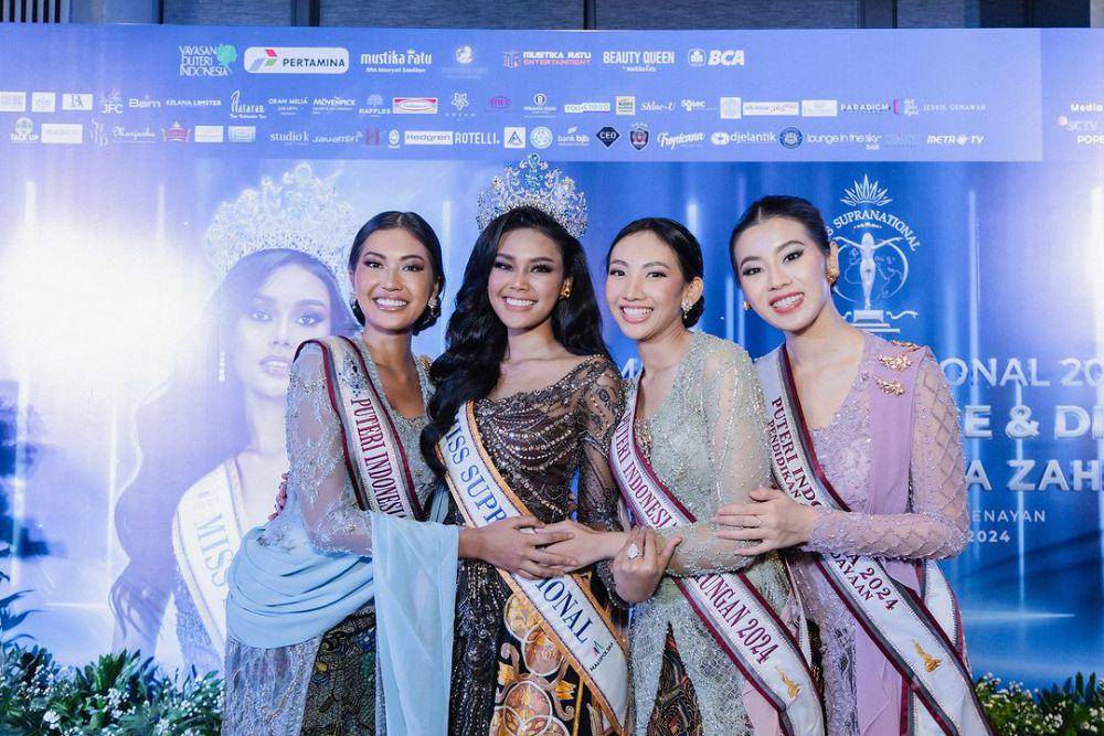 Potret Gala Dinner Homecoming Miss Supranational 2024 Harashta Haifa (Instagram.com/officialputeriindonesia)
