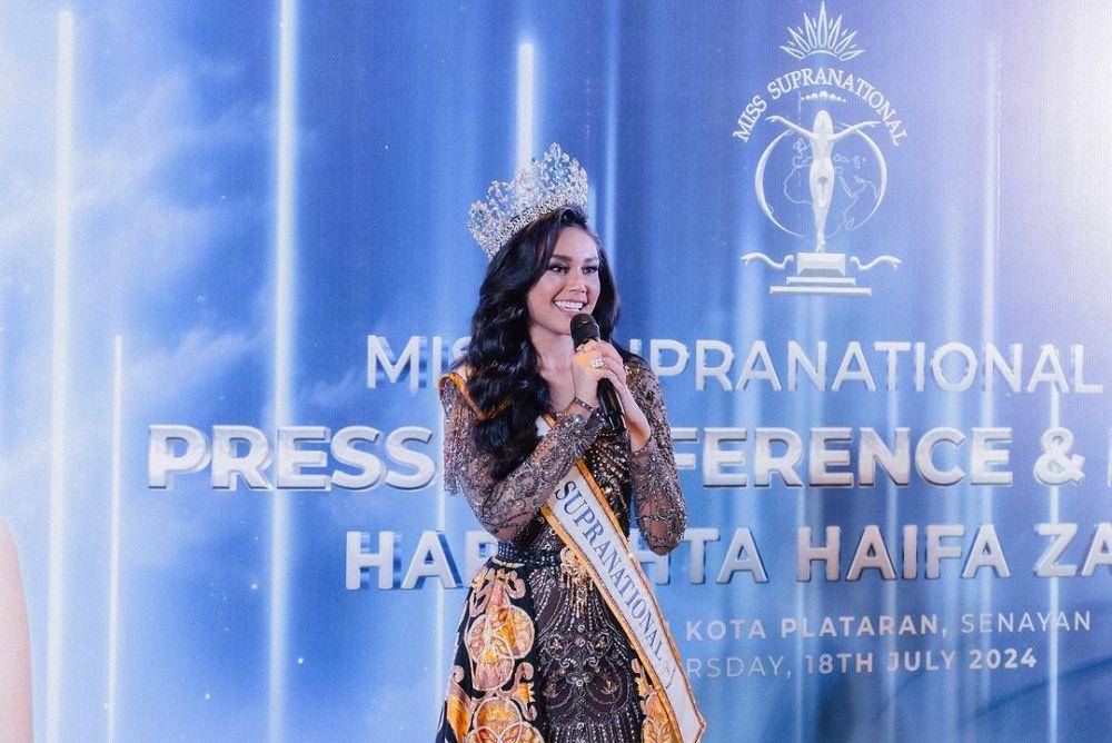 Potret Gala Dinner Homecoming Miss Supranational 2024 Harashta Haifa (Instagram.com/officialputeriindonesia)