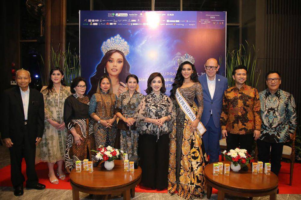 Potret Gala Dinner Homecoming Miss Supranational 2024 Harashta Haifa (Instagram.com/officialputeriindonesia)