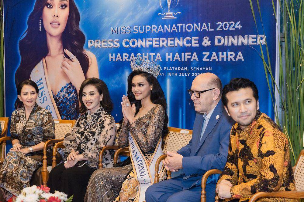 Potret Gala Dinner Homecoming Miss Supranational 2024 Harashta Haifa (Instagram.com/officialputeriindonesia)