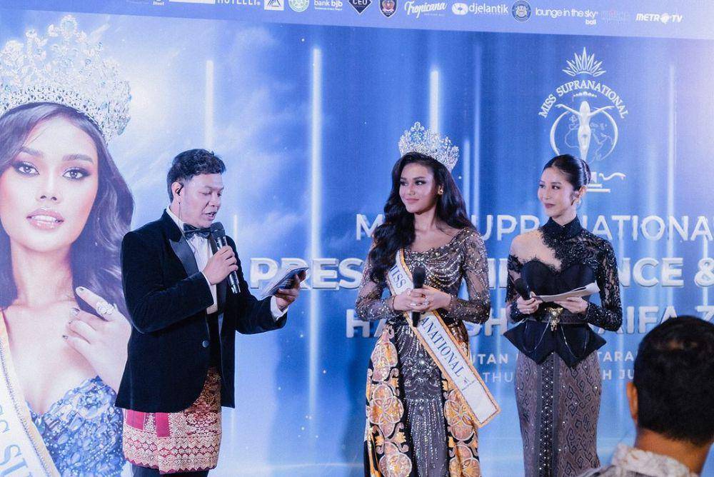 Potret Gala Dinner Homecoming Miss Supranational 2024 Harashta Haifa (Instagram.com/officialputeriindonesia)