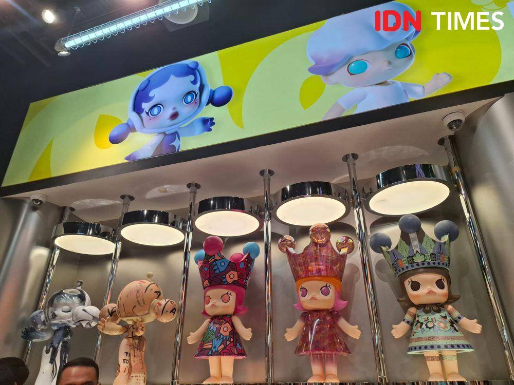Potret Gerai Pertama Pop Mart di Indonesia pada Jumat (19/7/2024). IDN Times/Adyaning Raras
