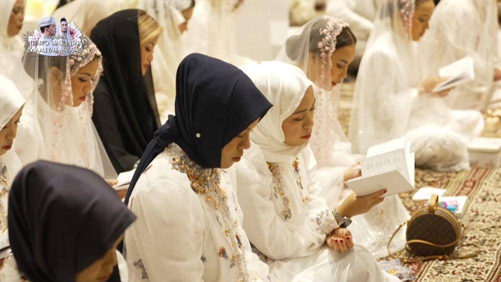 potret keluarga Halilintar di pengajian Thariq-Aaliyah (youtube.com/thariqhalilintar)