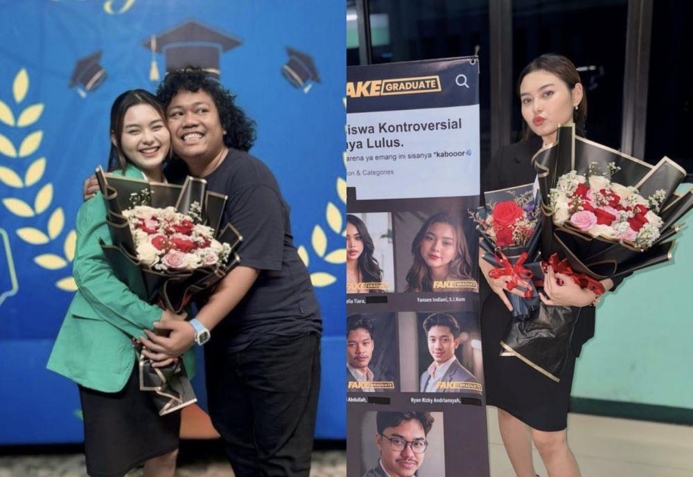 8 Potret Cesen Istri Marshel Widianto Ujian Skripsi, Akhirnya S.I.Kom
