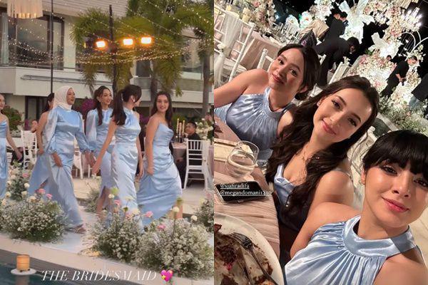 7 Potret Bridesmaid Resepsi Pernikahan Salshabilla Adriani di Bali