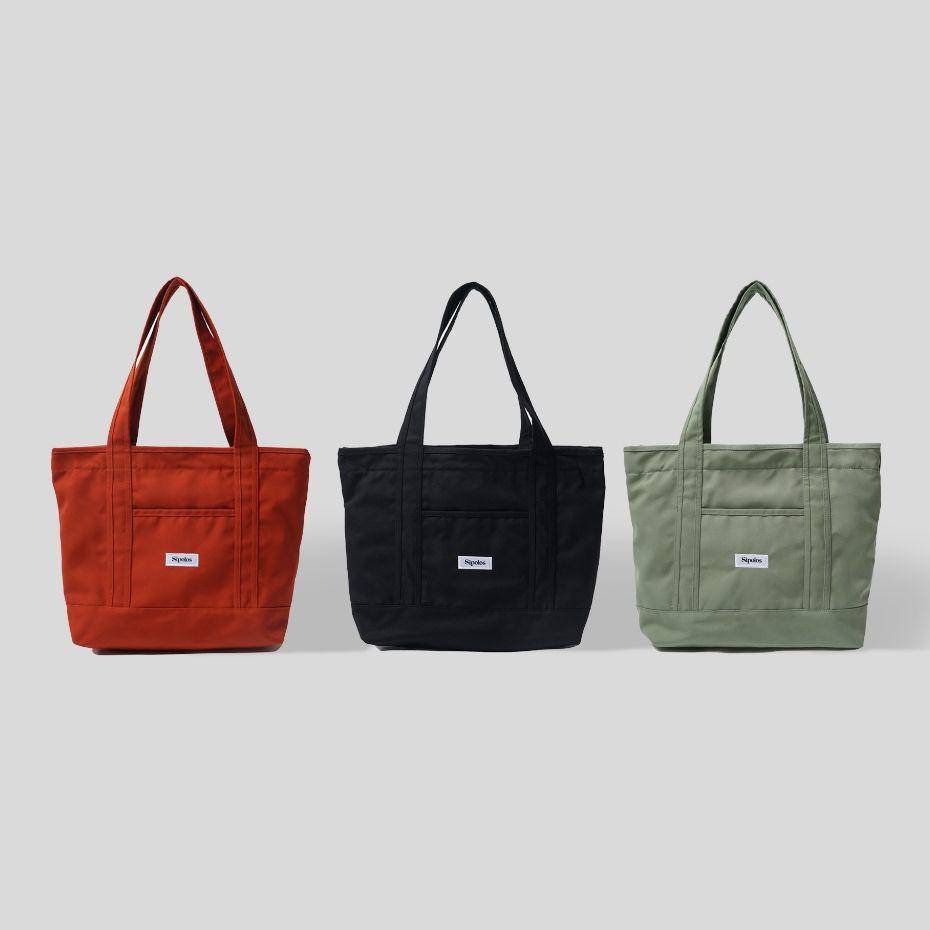 Sipolos Tote Bag Pria dan Wanita Heavy Kanvas Resleting (shopee.co.id/Sipolos Official)