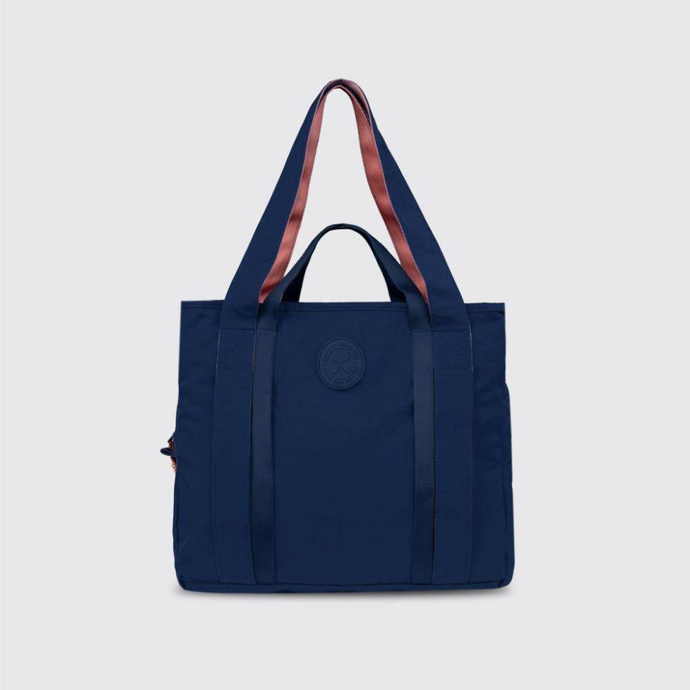 Tas Jinjing Export Get On It Tote Bag - Biru Tua (shopee.co.id/Exsport Bags Official)