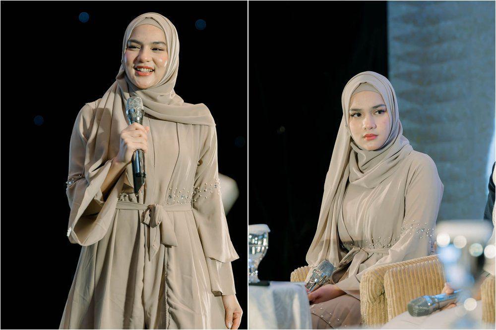10 Potret Davina Karamoy jadi Host di Sharing Time Ustaz Hanan Attaki