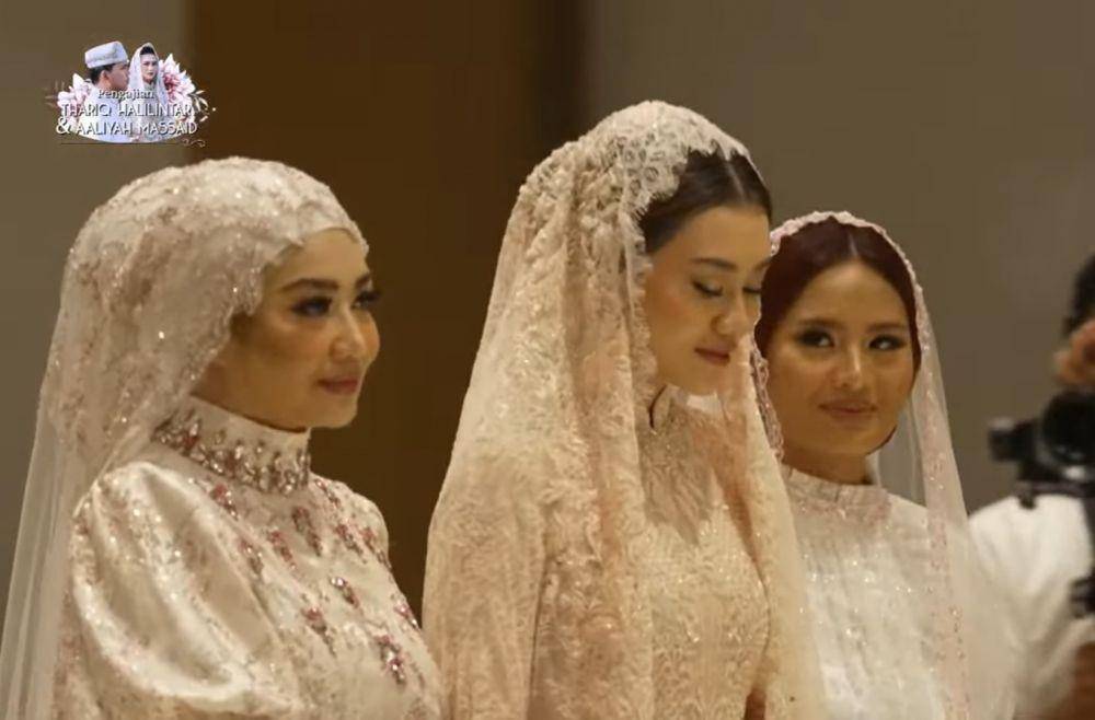 Busana keluarga pengajian Aaliyah Massaid (youtube.com/thariq halilintar)