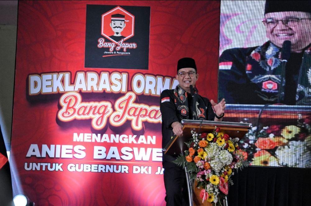 Anies Terima Dukungan dari Ormas Bang Japar Agar Maju Lagi di Jakarta