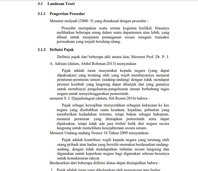 Contoh landasan teori dalam penelitian (Undip.ac.id/Dedi Nurohman & Fuad)