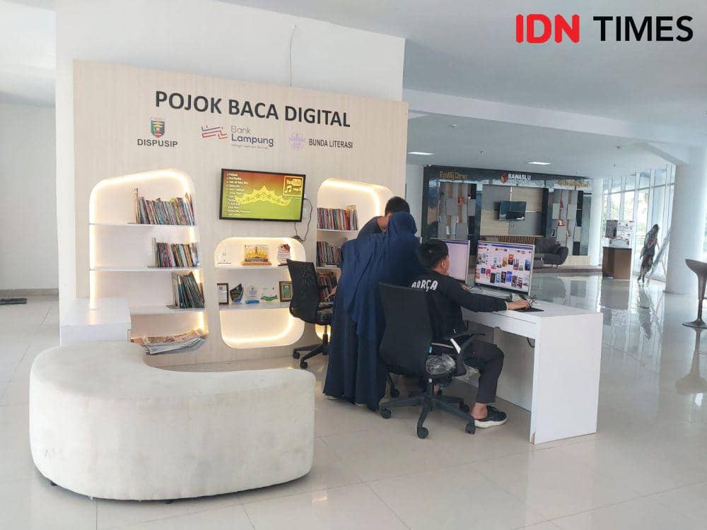 Potret perpustakaan daerah Lampung (IDN Times/silviana)