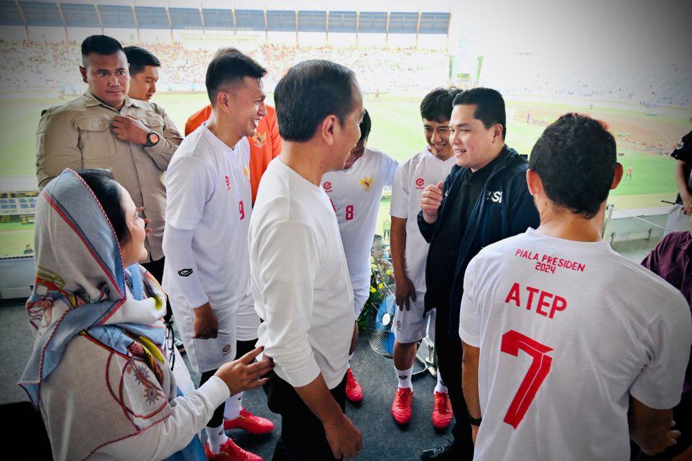 Pemerintah Rogoh Rp2,87 T buat Stadion, Erick: Terima Kasih Pak Jokowi