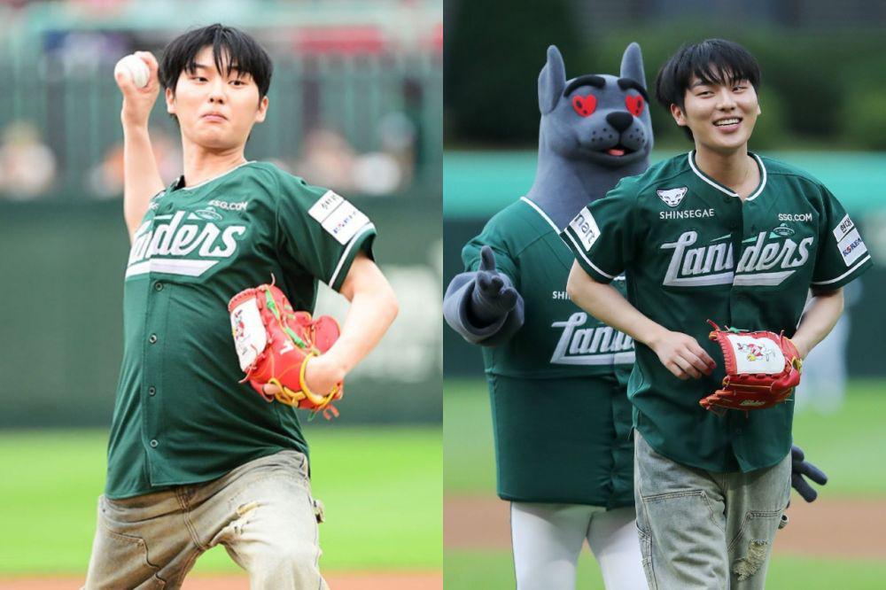 7 Potret Choi Hyun Wook jadi First Pitcher di KBO League 2024