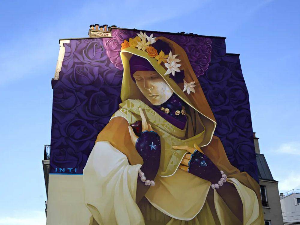 mural di Chinatown Paris, La Madre Secular 2 karya INTI, seniman Chili (parisjetaime.com | dok. Paris je t'aime - Tourist Office)