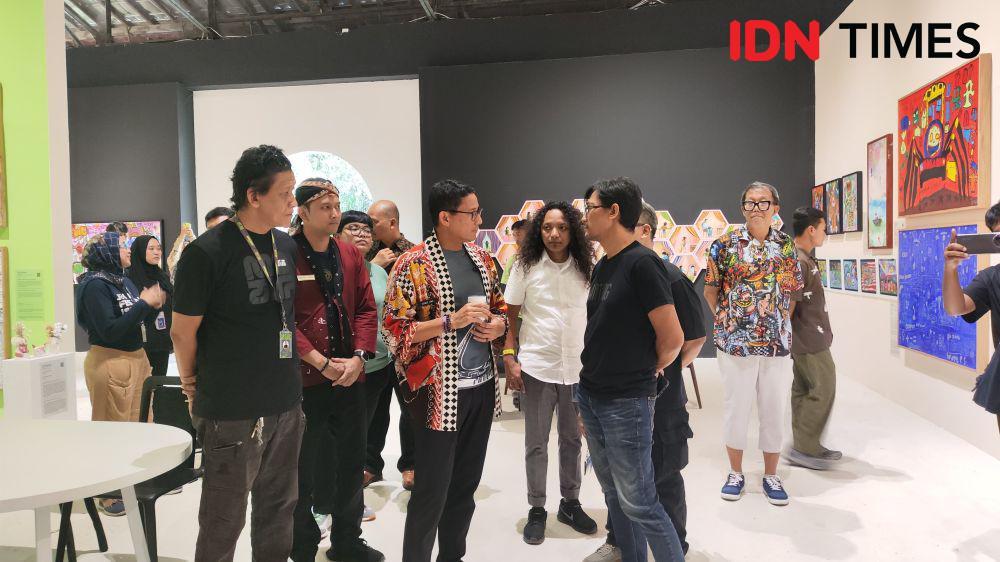 Potret Menparekraf Sandiaga Sambangi Festival ARTJOG 2024