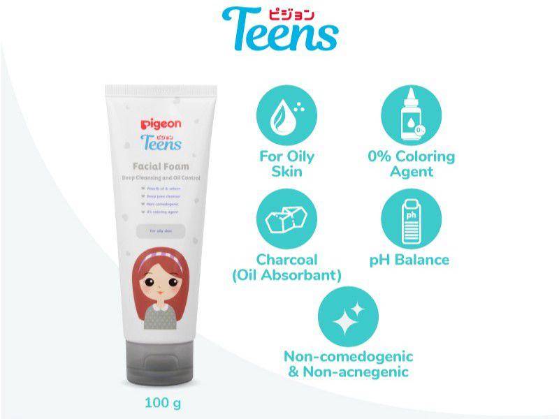 Pigeon Teens Facial Deep Cleansing and Oil Control (shopee.com/Pigeon Teens Indonesia Official Shop)