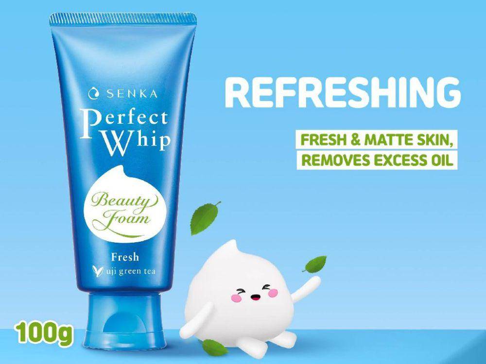 SENKA Perfect Whip Fresh Anti Shine Facial Foam (shopee.com/Senka by FineToday Official)