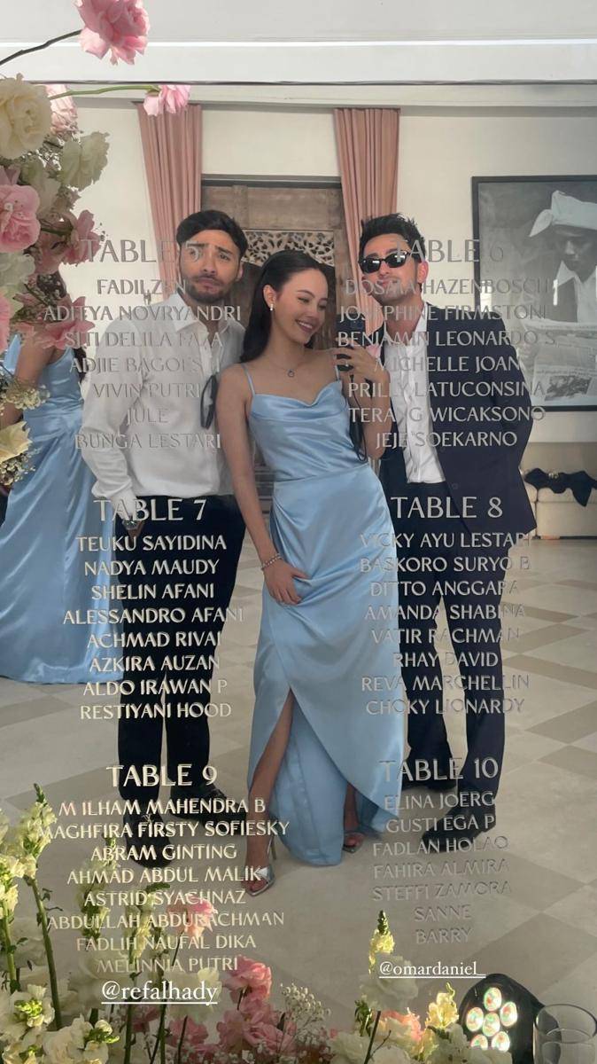 Style Artis dan Seleb di Pernikahan Salshabilla Adriani-Ibrahim. (instagram.com/stories/anggikabolsterli)
