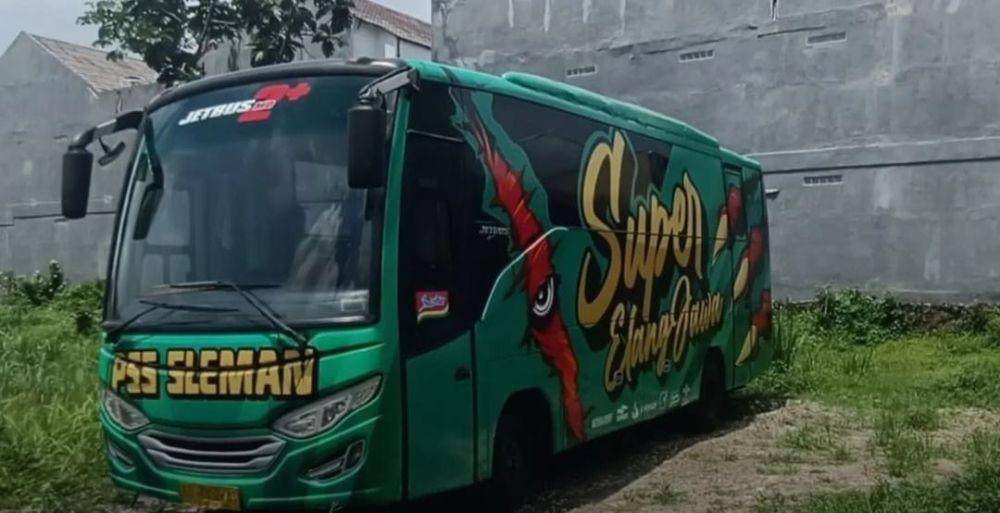 Bus PSS Sleman. (Instagram/sleman.football.enthuasist)