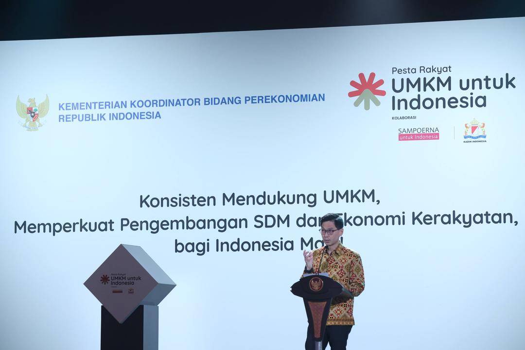 Presiden Direktur PT HM Sampoerna Tbk. Ivan Cahyadi pada acara Pesta Rakyat UMKM untuk Indonesia di JCC, Senin (22/7). (dok. HM Sampoerna)